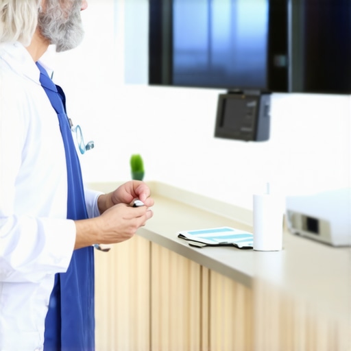 Doctor discussing weight loss options with patient in clinic