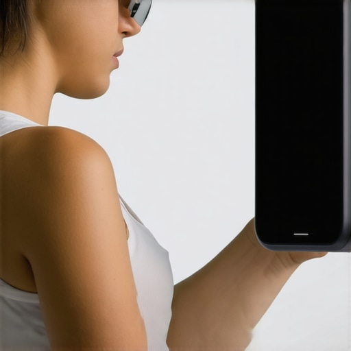 A modern virtual healthcare consultation with wearable tech and digital health monitoring.