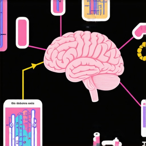 Gut-Brain Axis and Metabolic Regulation Detailed infographic illustrating the gut-brain axis, microbiota, hormones, and neural pathways in weight control.