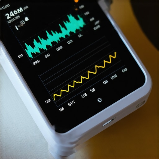 A digital device displaying real-time health metrics used in telehealth