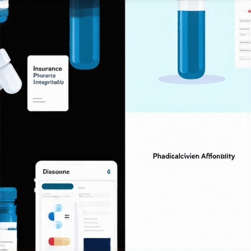 Illustration of insurance, pharmacy, and telehealth icons representing cost-saving strategies for Ozempic