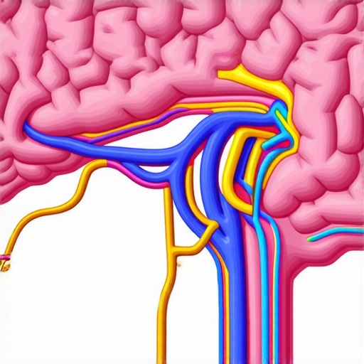 Brain regions involved in appetite control activated by Ozempic, neural pathways in vivid colors.