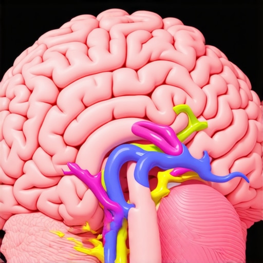 Diagram showing brain, hypothalamus, and vagus nerve activation by Ozempic.