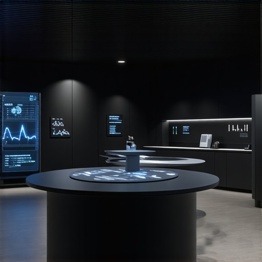 Futuristic medical clinic scene showing genetic testing and digital health devices for tailored weight loss