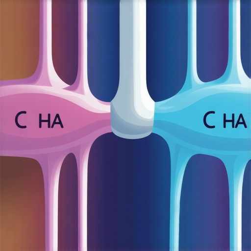 Diagram of semaglutide molecule binding to GLP-1 receptors in the gut