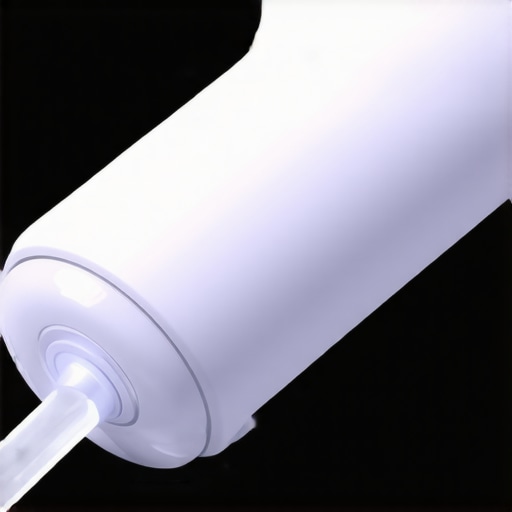 A futuristic oral medication device with integrated sensors, designed for seamless weight management