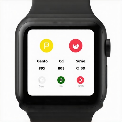 A person checking their smartwatch showing health data for weight management
