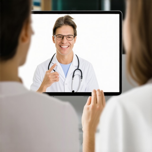 A virtual medical appointment between a patient and healthcare provider discussing Ozempic treatment.
