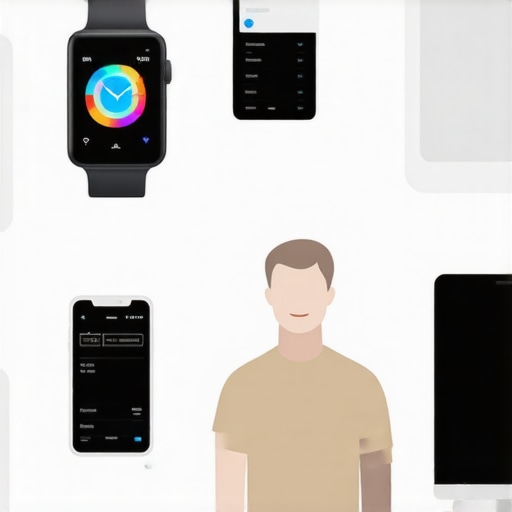 Illustration of interconnected digital health tools supporting sustained weight management with Ozempic