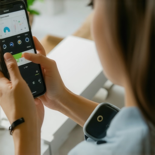 Digital Health Monitoring for Weight Loss in 2025 Individual using health monitoring device with smartphone app for personalized weight management