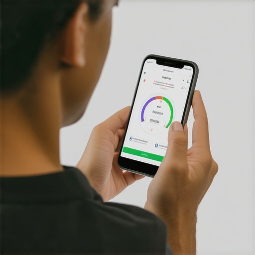 Digital health tools in weight management 2025 Person using a smartphone app and wearable device for health monitoring in weight loss