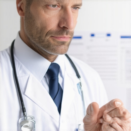 Medical professional illustrating the pharmacological mechanisms of Ozempic to a patient