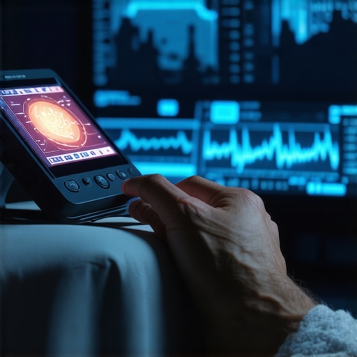 Futuristic medical clinic with AI technology and digital health tools for personalized weight management