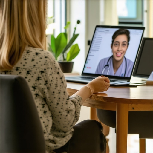 Telehealth Consultation for Ozempic Access Doctor and patient discussing medication options via telehealth platform.