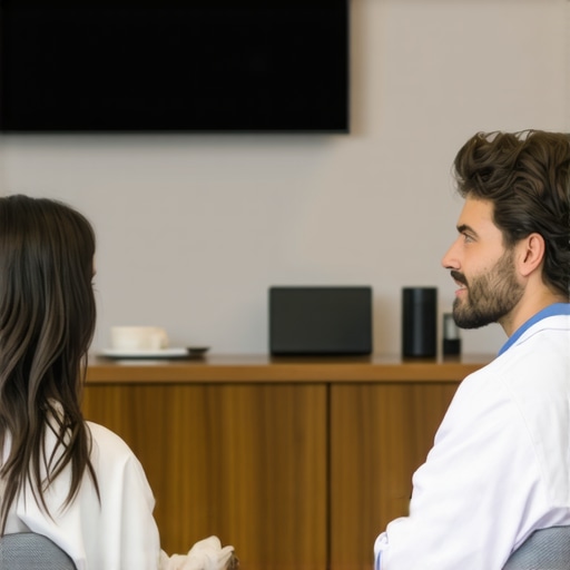 Healthcare professional discussing weight management options with patient