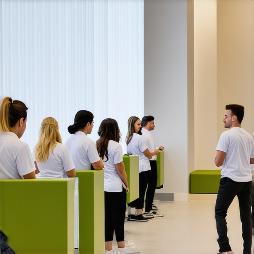 Medical professionals consulting with patient in a modern clinic setting