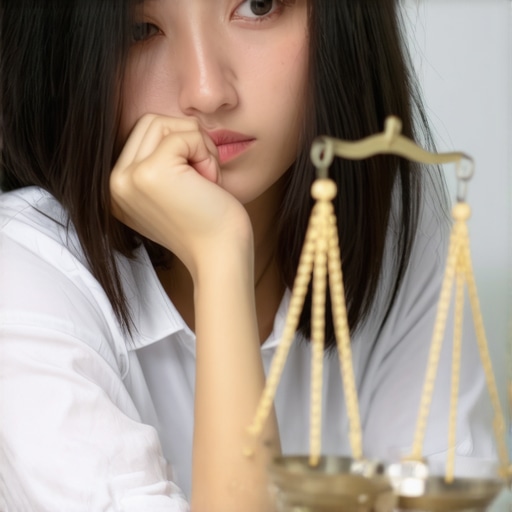 Reflective Person and Weight Management Person contemplating weight loss and medication dependency.