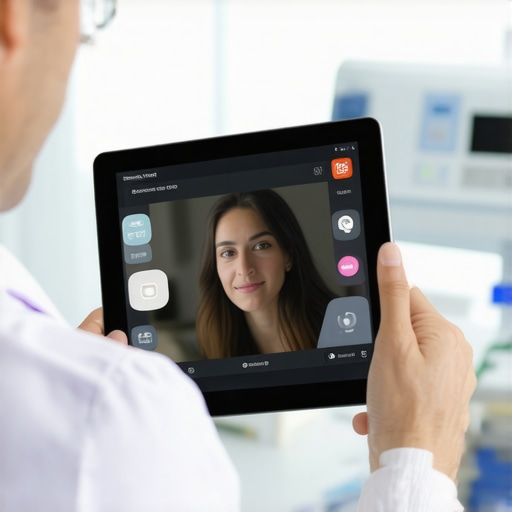 Telehealth consultation for Ozempic prescription Doctor conducting telehealth consultation for weight loss medication